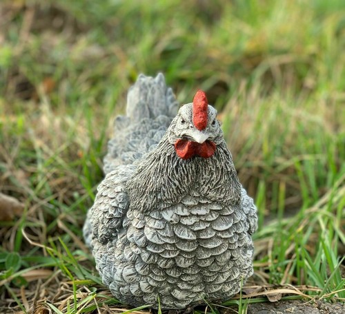 Frostfeste steinfigur huhn - frostfeste,