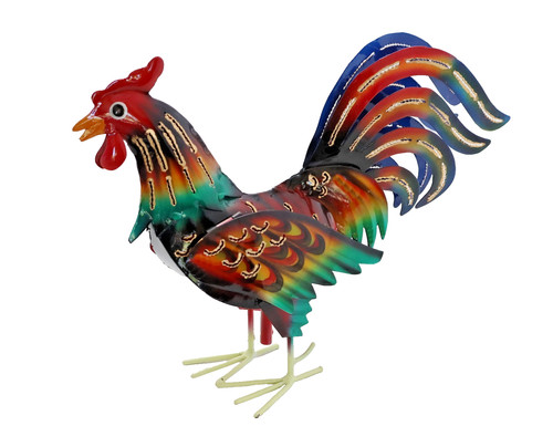 Deko metall hahn - metall, huhn