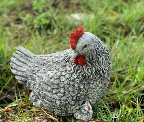 Frostfeste steinfigur huhn - frostfeste,