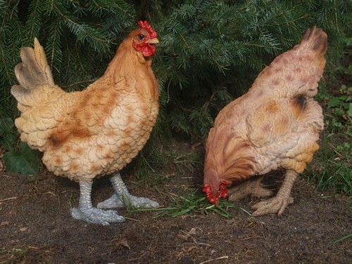 Huhn figur deko 36cm - figur,