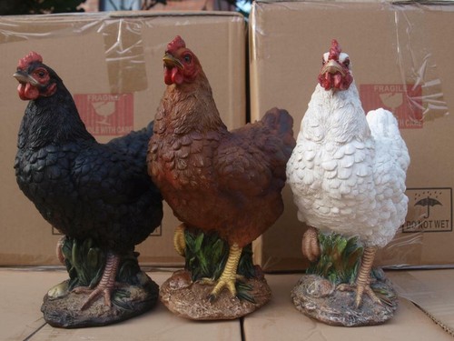Huhn deko figur 27cm einzel - 27cm,