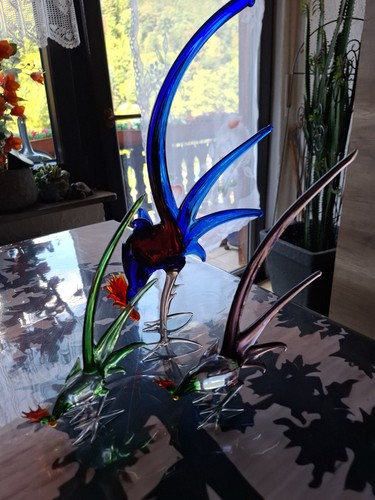 Glasfiguren set hahn - glasfiguren,