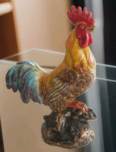 Eisen hahn skulptur gockel - hahn,