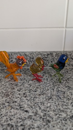 Murano stil glasvögel - stil,