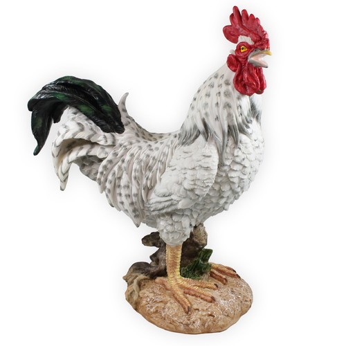 Deko hahn figur weiß - hahn, 47 cm