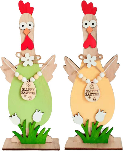 Stück ostern hahn - hahn, holz