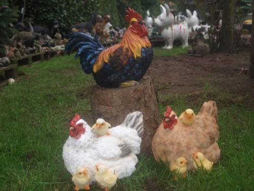 Huhn hahn henne deko figur - huhn,