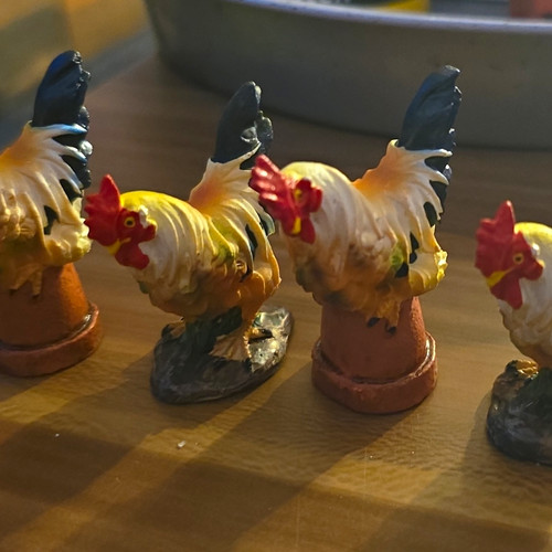 Dekofigur hahn huhn - 4x, hahn/huhn