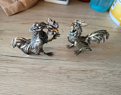 Hahn figur metall - 2x,