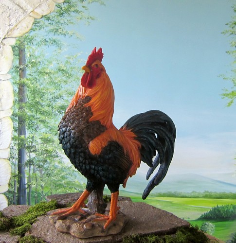 Hahn groß figur deko - hahn,